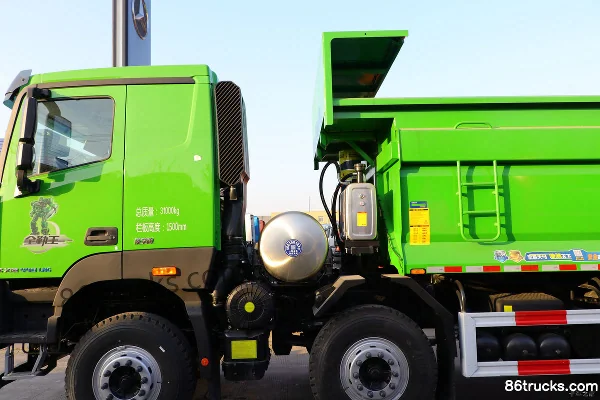 Foton Auman GTL Zhixiang Edition 460hp 8X4(12 wheels) 6.5m LNG Dump Truck (China VI) Body (1) | 86Trucks