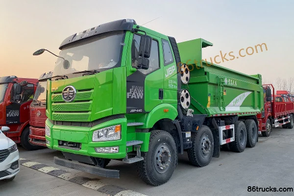 FAW Jiefang Nouveau J6P camion lourd 440 ch 8X4(12 roues) 5,6 m camion benne LNG (China VI) Extérieur (2) | 86Trucks