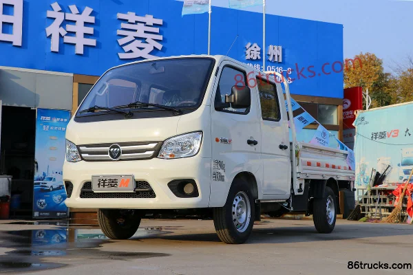 Foton Xiangling M1 1.5L 112hp 4X2(6 wheels) Gasoline 2.3m Double Row Flatbed Mini Truck (Single Rear Tire) Exterior (3) | 86Trucks
