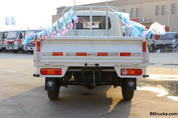 Foton Xiangling M1 1.5L 112hp 4X2(6 wheels) Gasoline 2.3m Double Row Flatbed Mini Truck (Single Rear Tire) Body (1) | 86Trucks