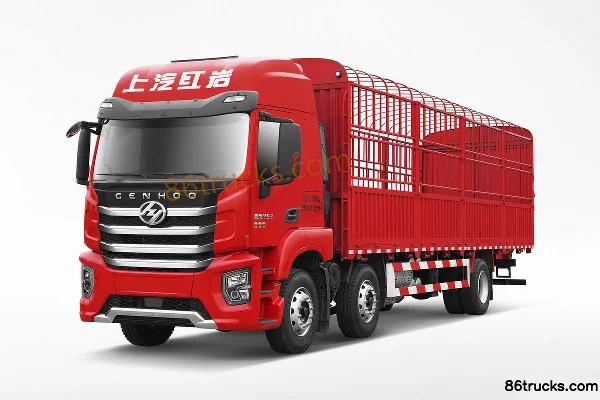 SAIC Hongyan Jiehu H6 Standard Load Edition 290 hp 6X2(8 wheels) 9.6 m Stake Truck (China VI) Exterior (3) | 86Trucks