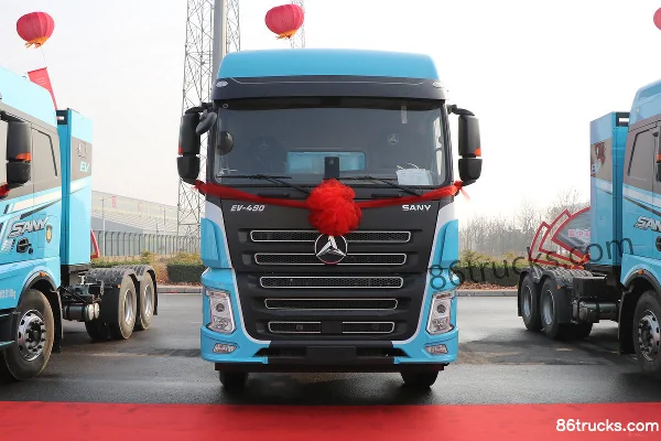 SANY Truck EV-490 6X4(10 wheels) Electric Tractor Truck Exterior (2) | 86Trucks