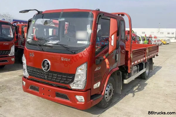 SHACMAN Light Truck Delong K5000 130hp 4X2(6 wheels) 3.85m semi-row flatbed light truck (China VI) Exterior (2) | 86Trucks