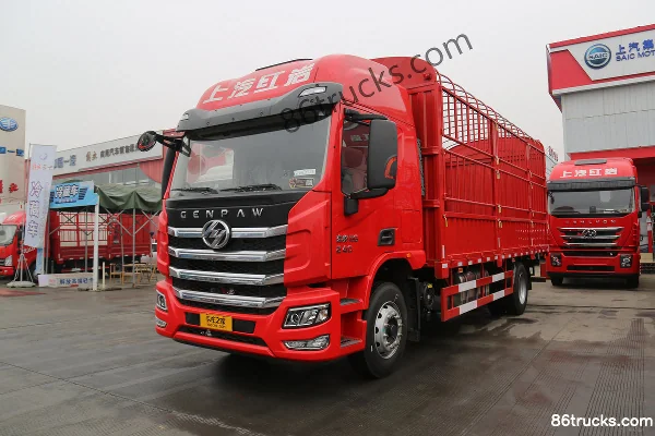 SAIC Hongyan Jiebao H6 Standard Load Edition 190hp 4X2(6 wheels) 6.8m Stake Truck Exterior (3) | 86Trucks