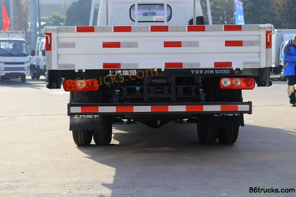 Yuejin Fuxing S100Plus 115hp 4X2(6 wheels) 3.65m Single Row Flatbed Light Truck (China VI) Body (2) | 86Trucks