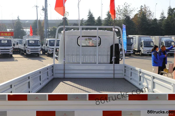Yuejin Fuxing S100Plus 115hp 4X2(6 wheels) 3.65m Single Row Flatbed Light Truck (China VI) Body (1) | 86Trucks