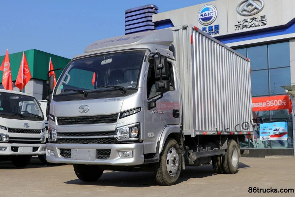 Yuejin Fuxing S100V 132 hp 4X2(6 wheels) 4.02m Single Row Van Mini Truck (Air Brake) Exterior (3) | 86Trucks