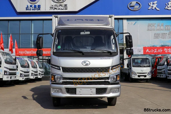 Yuejin Fuxing S100V 132 hp 4X2(6 wheels) 4.02m Single Row Van Mini Truck (Air Brake) Exterior (2) | 86Trucks