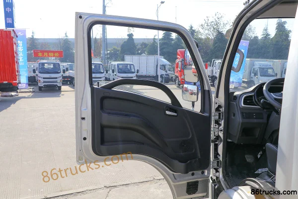 Yuejin Fuxing S100V 132 hp 4X2(6 wheels) 4.02m Single Row Van Mini Truck (Air Brake) Cab (1) | 86Trucks