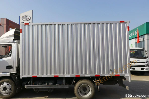 Yuejin Fuxing S100V 132 hp 4X2(6 wheels) 4.02m Single Row Van Mini Truck (Air Brake) Body (1) | 86Trucks