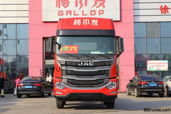 JAC Gallop A5W 320 ch 6X2(8 roues) camion porteur fourgon 7,8 m (China VI) Extérieur (2) | 86Trucks