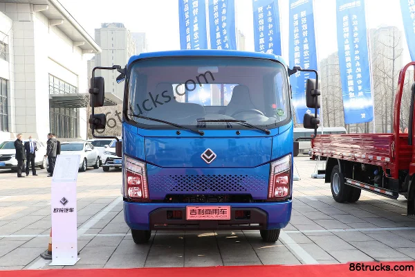 Ouling Jiyun 150hp 4X2(6 wheels) 4.15m single-row flatbed light truck (China VI, blue) Exterior (2) | 86Trucks