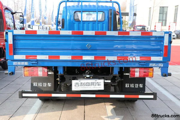 Ouling Jiyun 150hp 4X2(6 wheels) 4.15m single-row flatbed light truck (China VI, blue) Body (1) | 86Trucks