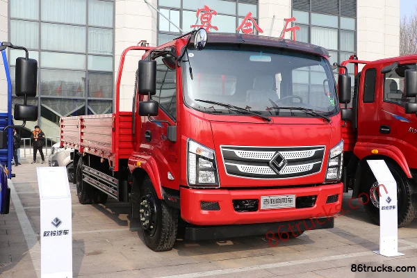 Ouling M7 200hp 4X2(6 wheels) 5.33m double-row flatbed cargo truck (China VI) Exterior