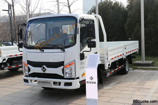 Ouling Jinlika 2 127hp 4X2(6 wheels) 4.13m single-row flatbed light truck (China VI) Exterior (3) | 86Trucks