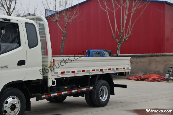 Foton Ollin Jiyun Classic Edition 132hp 4X2(6 wheels) 3.8m half-cab flatbed light truck (wide body) (1) | 86Trucks