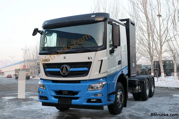 Beiben V3 Heavy Truck 25T 6X4(10 wheels) Pure Electric Tractor Truck Exterior (2) | 86Trucks