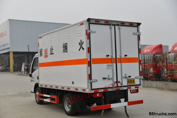 Yuejin Fuyun S80, 95 ch 4X2(6 roues) diesel, 2,9 m camion fourgon pour transport de gaz inflammables (China VI) Carrosserie (3) | 86Trucks
