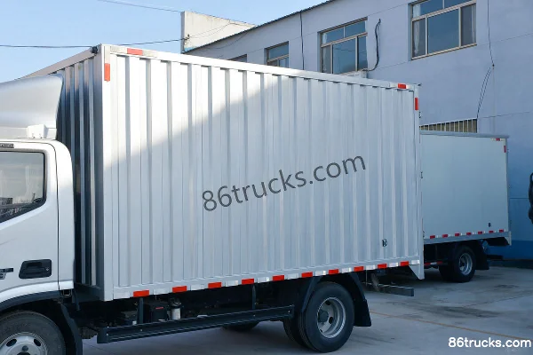 Foton Times Leading 5 131 hp 4X2(6 wheels) 4.14 m single-row enclosed light truck (China VI) Body (1) | 86Trucks