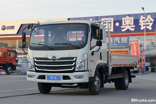 Foton Times Linghang 6 130hp 4X2(6 wheels) 3.82m half-cab flatbed light truck (Fast Gear 5-speed) Exterior (3) | 86Trucks