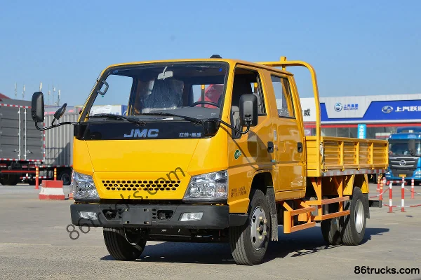 JMC Shunwei Narrow Body 143hp 4X2(6 wheels) 3.25m Double Row Flatbed Light Truck (China VI) (Hydraulic Brake) Exterior (3) | 86Trucks
