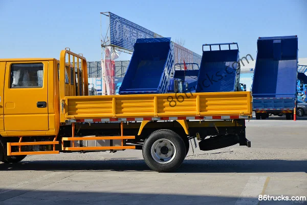 JMC Shunwei Narrow Body 143hp 4X2(6 wheels) 3.25m Double Row Flatbed Light Truck (China VI) (Hydraulic Brake) (2) | 86Trucks