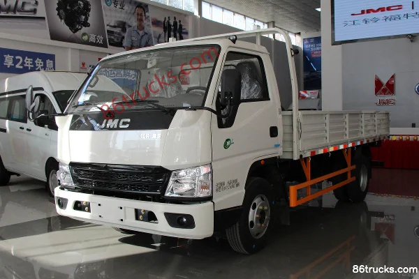 JMC Shunwei Wide Body 127hp 4X2(6 wheels) 4.2m Single Row Flatbed Light Truck (China VI)(Air Brake) Exterior (3) | 86Trucks