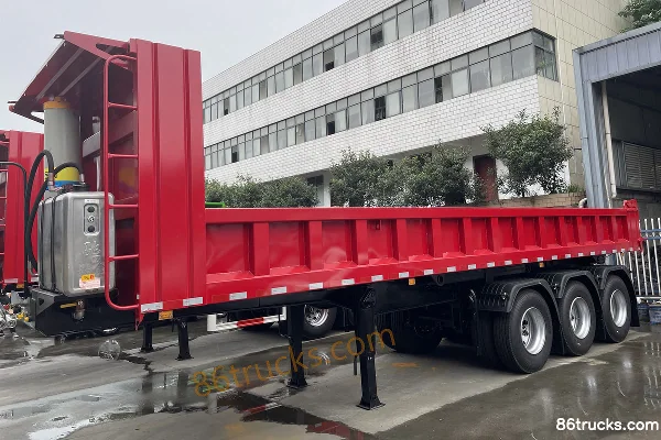 Chitian 9.5m Flatbed Rear Dump Semi-Trailer Exterior (3) | 86Trucks
