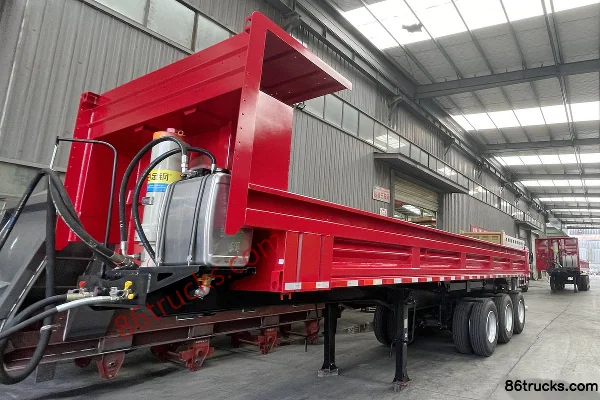 Chitian 9.5m Flatbed Rear Dump Semi-Trailer Exterior (2) | 86Trucks