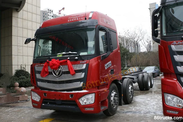 Foton Auman EST, 470 ch, 8X4(12 roues) , camion porteur à plateaux de 9,53 m Extérieur (3) | 86Trucks