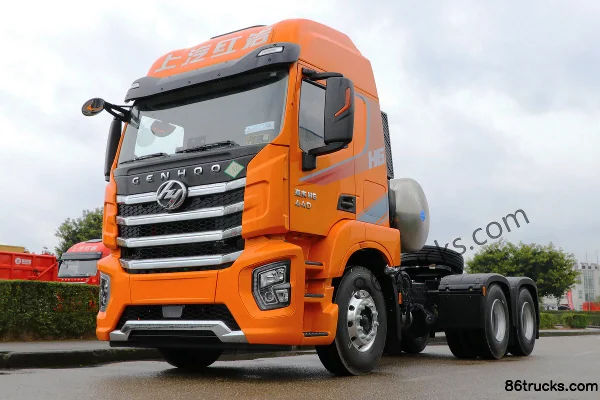 SAIC Hongyan Jiehu H6 Standard Load 440 hp 6X4(10 wheels) LNG Tractor Truck (China VI) Exterior (3) | 86Trucks