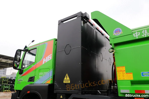 SAIC Hongyan Jiehu H6 8X4(12 roues) 5,8m camion benne à décharge de terre électrique pur (China VI) Carrosserie (1) | 86Trucks