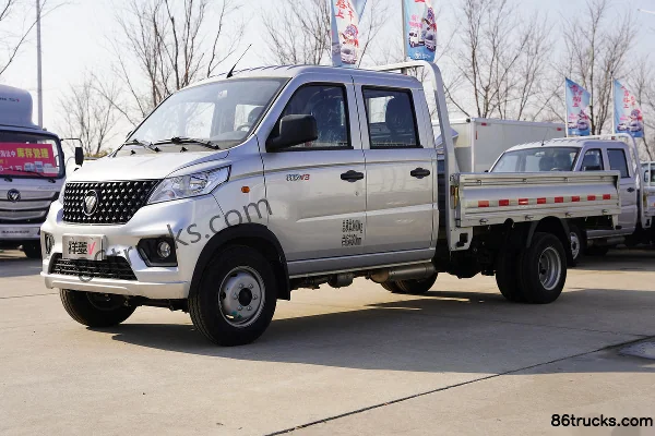 Foton Xiangling V3 1.6L 122 ch 4X2(6 roues) 2,7 m double cabine camion plateau léger (China VI) (rapport 5,375) Extérieur (3) | 86Trucks