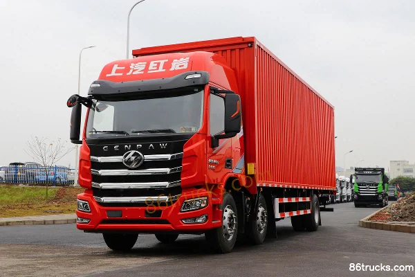 SAIC Hongyan Jiebao Standard Load Edition 245hp 6X2(8 wheels) 9.8m Stake Cargo Truck Exterior (3) | 86Trucks