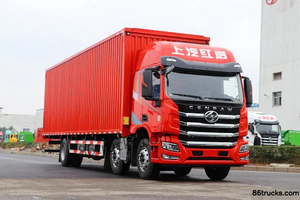 SAIC Hongyan Jiebao H6 Standard Load Edition 270 hp 6X2(8 wheels) 9.6m van cargo truck Exterior