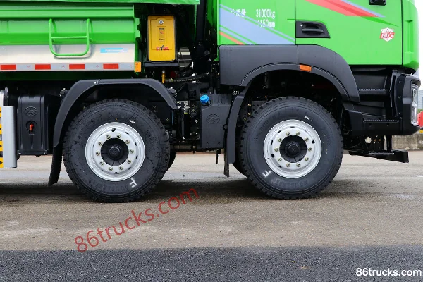 SAIC Hongyan Jiehu H6 360 hp 8X4(12 wheels) 5.6m Dump Truck (China VI) Body (3) | 86Trucks