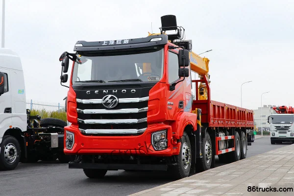 SAIC Hongyan Jiehu H6 350 hp 8X4(12 wheels) Truck-mounted Crane Exterior (3) | 86Trucks