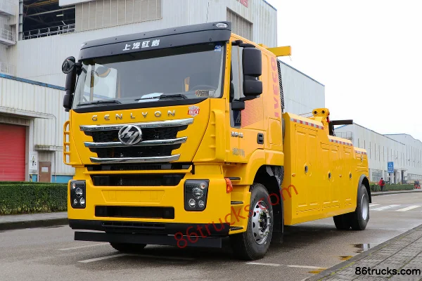 SAIC Hongyan Genlyon C6 330 hp 4X2(6 wheels) wrecker (Yuehai brand) Exterior (3) | 86Trucks