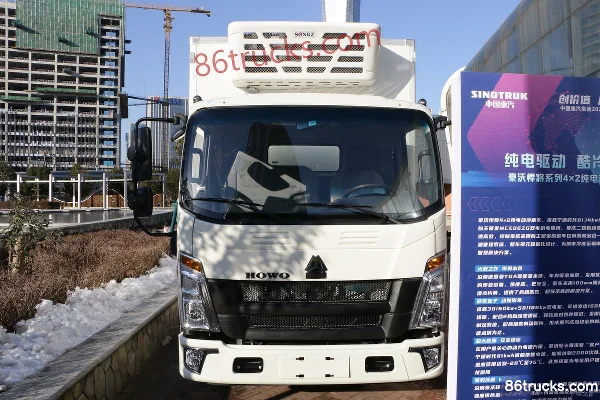 Sinotruk HOWO Blue Cube Hanjiang 4.15m Electric Refrigerated Truck (China VI) 81.14kWh 4X2(6 wheels) Exterior (2) | 86Trucks