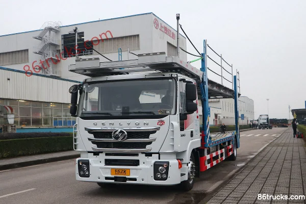 SAIC Hongyan Genlyon C6 Standard Load Edition 320 hp 4X2(6 wheels) Center Axle Vehicle Transporter (China VI) Exterior (3) | 86Trucks