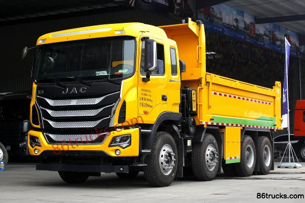 JAC Gallop K5X Heavy Truck 350 hp 8X4(12 wheels) 6.8m Dump Truck Exterior (3) | 86Trucks