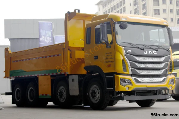 JAC Gallop K5X Heavy Truck 350 hp 8X4(12 wheels) 6.8m Dump Truck Exterior