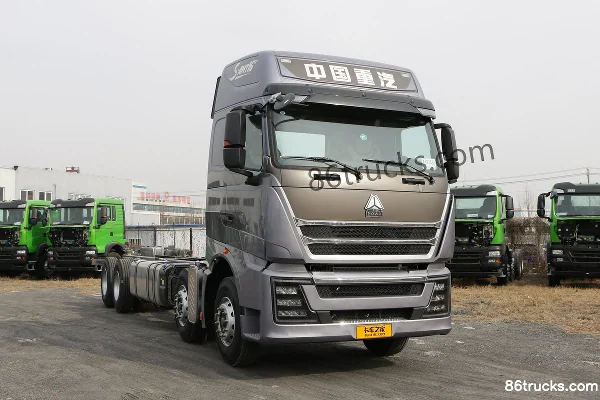 Sinotruk HOWO TH7 heavy truck 500hp 8X4(12 wheels) 9.3m AMT automatic flatbed cargo truck (China VI) Exterior