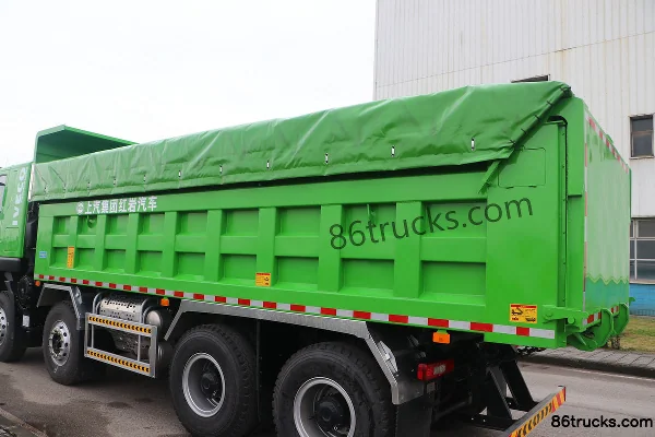SAIC Hongyan GenlyonC6 460 ch 8X4(12 roues) 6,7 m camion benne AMT automatique (China VI) Carrosserie (1) | 86Trucks