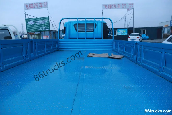 Feidi W7 190hp 4X2(6 wheels) 4.85m Semi Row Flatbed Cargo Truck (China VI) Body (2) | 86Trucks