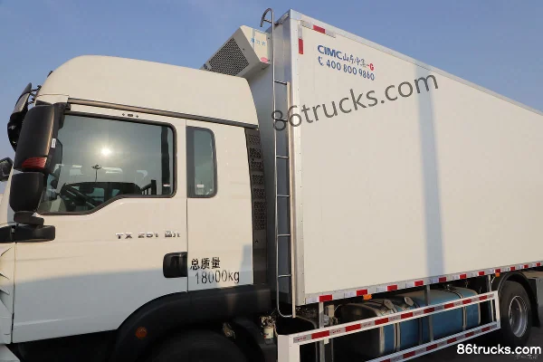 Sinotruk HOWO TX 250 ch 4X2(6 roues) 6,8 m camion frigorifique (China VI) Carrosserie (1) | 86Trucks