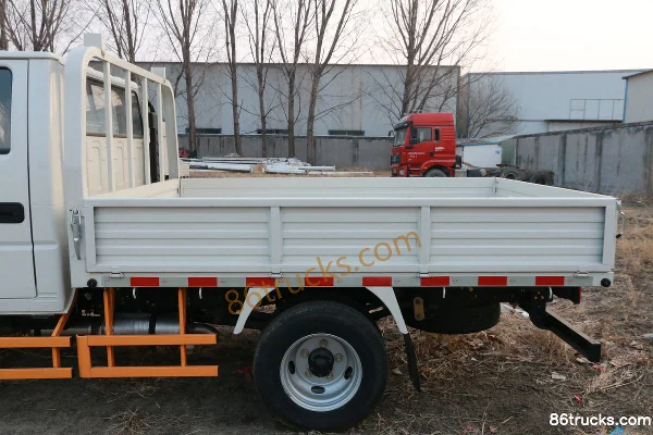 JMC Shunda Small Card 122hp 4X2(6 wheels) 2.69m Double Row Flatbed Light Truck (China VI) Body (1) | 86Trucks