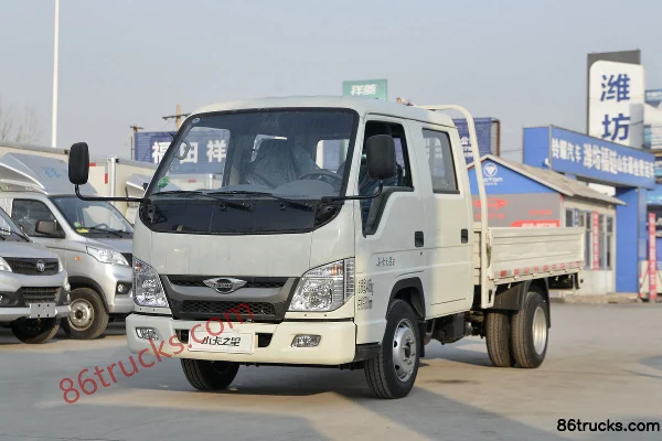 Foton Times Xiaoka Star 2 122 hp 4X2(6 wheels) gasoline 2.71m double-row flatbed micro truck (China VI) Exterior (3) | 86Trucks