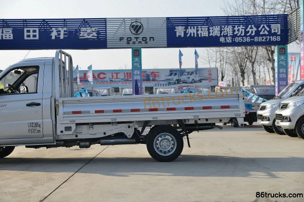 Foton Xiangling V1 1.6L 122 ch 4X2(6 roues) essence 3,05 m micro camion plateau à ridelles cabine simple (roue arrière simple) (China VI) Ca