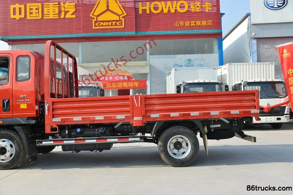 Sinotruk HOWO Hanjiang 130 ch 4X2(6 roues) camion plateau léger à cabine demi-avancée 3,85 m (China VI) (8 vitesses) Carrosserie (2) | 86Tru